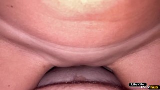Miniatura filmu Footjob sex close-up and cumshot on the stomach