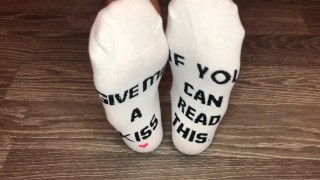 Miniatura filmu my new white socks "Give me a kiss" foot fetish