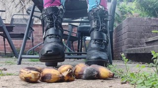 Miniatura filmu Rocker Boots Banana Stomp | Feet Worship | Feet Pov | Feet Tease ( Whispers )