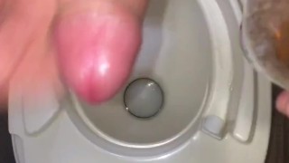 Miniatura filmu Watch my POV of filling up an empty water bottle full of my piss, then I J/O & CUM inside the bottle