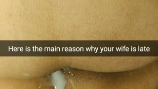 Miniatura filmu This is the reason your wife was late at work. Dripping creampie from wife pussy [Cuckold.Snapchat]