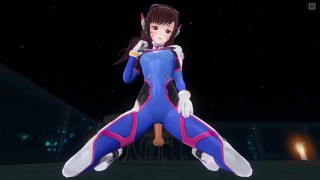 Miniatura filmu 3D HENTAI POV DVA in tight suit rides your cock