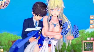 Miniatura filmu 【エロゲーコイカツ！】金髪爆乳女剣士「椿(オリキャラ)」3DCGアニメ動画[Hentai Game Koikatsu! Female sword fighter (Anime 3DCG Video)]