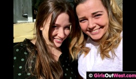 Miniatura filmu cute busty blonde has lesbian sex with her brunette girlfriend