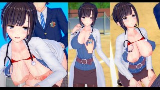 Miniatura filmu 【エロゲーコイカツ！】爆乳保健の先生のおっぱい揉みまくりH！巨乳仁王立ち手コキ・フェラ・パイズリ・正常位・バック(アニメ3DCG動画)[Hentai Game Koikatsu! ](Anime 3D