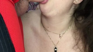 Miniatura filmu Thick Blue Eyed BBW Blowjob Cumshot On Tongue, Swallows And Keeps Sucking