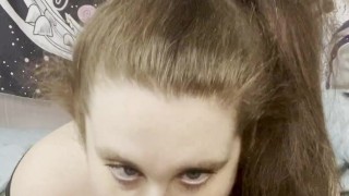 Miniatura filmu Showing daddy my pretty feet while deepthroating his cock, he fills my throat up with sticky hot cum