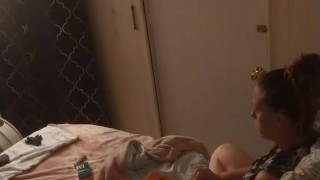Miniatura filmu Milf smoking in hoody night dress