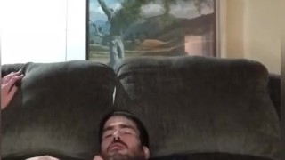 Miniatura filmu Thick white girl with huge tits & big white ass rides hard cock for a fat dripping creampie