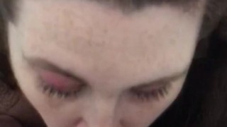 Miniatura filmu Amateur sexy wife deepthroats and stays down on cock till cum explosion in throat 😍